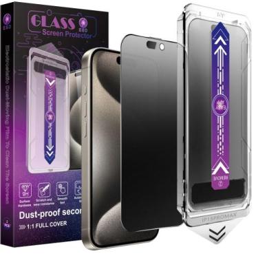 Imagem de Protetor de tela de privacidade CHISHA para iPhone 15 Pro Max 6.7"