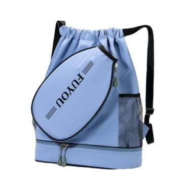 Imagem de UGPLM Bolsa de tênis, mochila de tênis, estojo de transporte, mochila com compartimento para sapatos, bolsa para raquete de badminton para de badminton, Azul