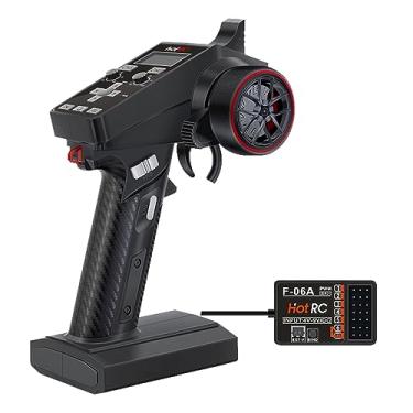Imagem de havcybin HOTRC CT-6A RC Transmitter and Receiver 6 Channel 2.4ghz Hand Controlled RC Car Boat Tanks Remote Controller (CT-6A)