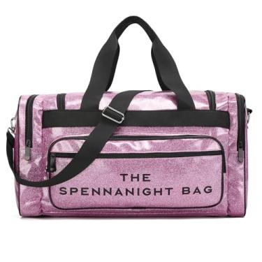 Imagem de ELTRONO Bolsa De Viagem Esportiva The Spennanight Bag Glitter Duffle Ginástica Ombro Para Pernoite Mulheres