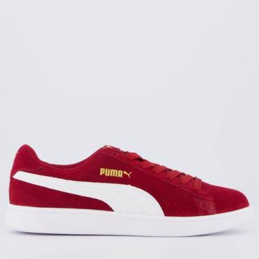 Imagem de Tênis Puma Smash V3 BDP Feminino Bordô, 36