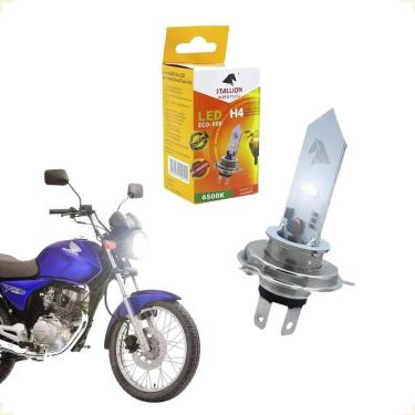 Imagem de 2X Lampada H4 Led Stallion Eco 6500K Honda Cg 150 Titan Es 2