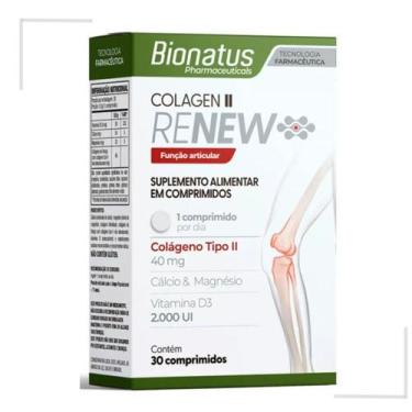Imagem de Colagen Renew Tipo 2 Sem sabor Bionatus 30 Comp, Sem sabor, 30 cápsula