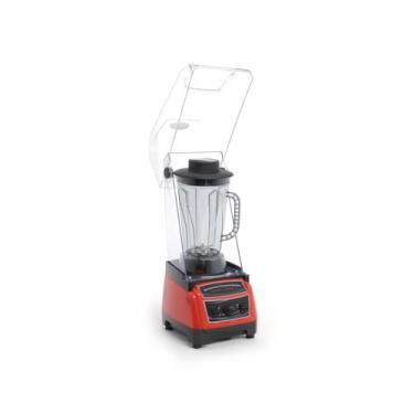 Imagem de Liquidificador Profissional Blender Gordon 1800W com Tampa Acústica silenciador de ruido, Display Digital ou Manual, Base Antiderrapante, 220V (Botão - 220V - Vermelho)
