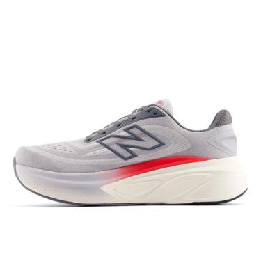 Imagem de New Balance Fresh Foam X More V6 Tênis de corrida masculino, Matéria cinza/vermelho verdadeiro/Castlerock, 10 Wide