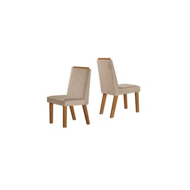 Imagem de Cadeiras para Mesa de Jantar Estofada - Riviera - LJ Móveis