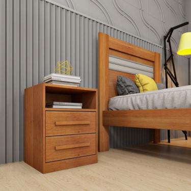 Imagem de Mesa de Cabeceira 2 Gavetas - Barcelona-Cinamomo - Tcil Móveis