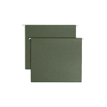 Imagem de Smead Pastas de arquivo suspensas na parte inferior, expansão de 5 cm, tamanho carta, verde padrão, 25 por caixa (64258)