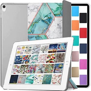 Imagem de DuraSafe Cases Capa traseira transparente para iPad Pro 12.9 2 Gen A1670 MQDC2LL/A MQDD2LL/A MQDA2LL/A A1671 MP6H2LL/A MP6J2LL/A MP6G2LL/A MPL02LL/A MPL12LL/A A1821 MQEF2LL/A MQED2LL/A - verde mármore