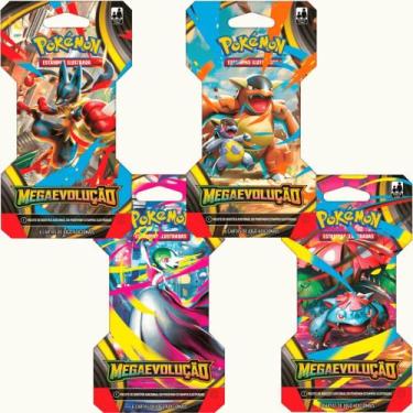 Imagem de Baralho Pokémon Blister Unitário Megaevolução c/6 Cartas - Copag