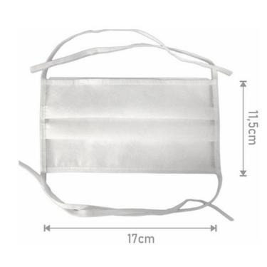 Imagem de Mascara Descar Tnt Dupla 10 Pecas Lavavel De Tiras Kit Unic