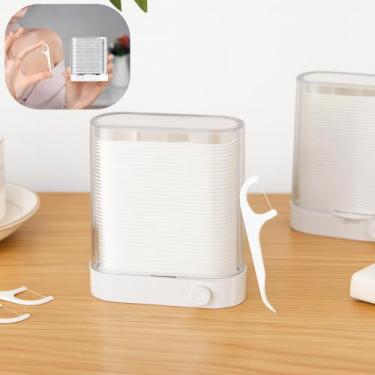 Imagem de Fio Dental C/ Hastas Higiênicas Caixa Organizadora Dispenser - bbless