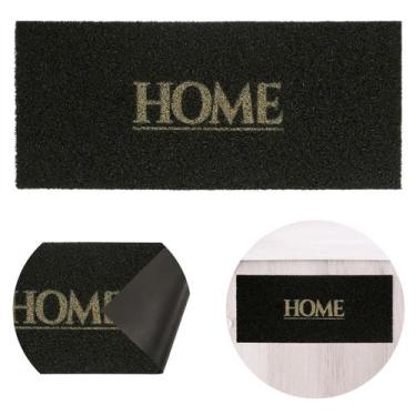 Imagem de Tapete Entrada Vinil 30x70 Antiderrapante Lavável Residencial Long Hom