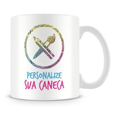 Imagem de Caneca Personalizada com Interior e Alça Branca - Crie sua Caneca do S