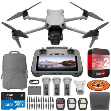 Imagem de Drone DJI Air 3S Fly More Combo com Controle Remoto de 2 Telas e Câmera CMOS de 1" Grande Angular e Médio Tele, 4K60fps