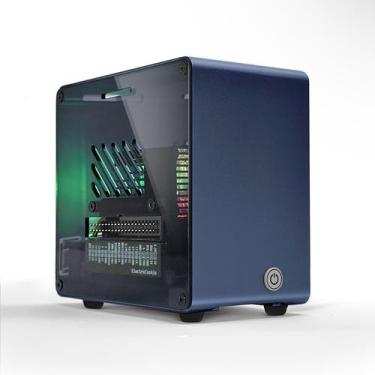 Imagem de Case ElectroCookie Raspberry Pi 5 em alumínio com ventilador