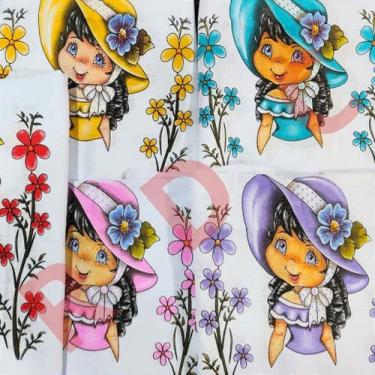 Imagem de Pano de Prato com Bainha Bonecas Camponesa 50x73cm - Nova Era - Ideal 