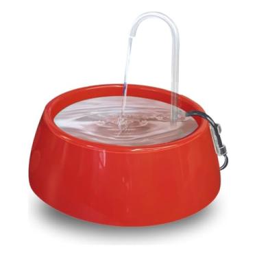 Imagem de Bebedouro para Gatos e Cães Automático, Fonte de Água com Capacidade de 1,2 Litros e Funcionamento Bivolt para Pets(Vermelho)