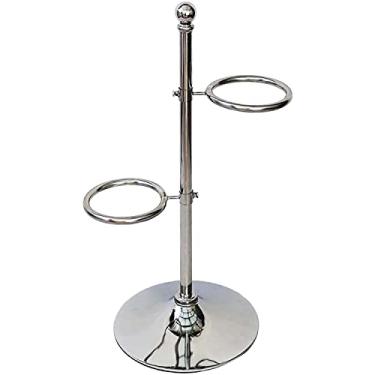 Imagem de Prateleira de armazenamento de bolas alta e redonda, suporte de basquetebol de aço leve, suporte de futebol de poupança de espaço para sala de jogos de crianças em casa interior (6 níveis 38,5 cm