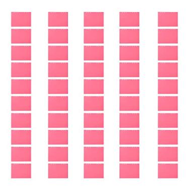 Imagem de Capa de ligação de folhas soltas, 6 furos, plástico fosco, tamanho a5, 50 peças, conjunto para apresentação de relatório e projetos escolares, material transparente rosa pp