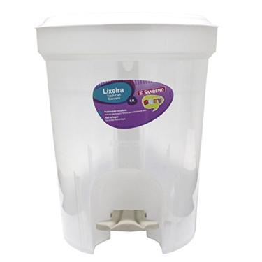Imagem de Lixeira Infantil com Pedal, Transparente, Sanremo
