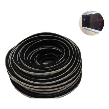 Imagem de 2X Fita Veda Fresta Escova Vedação Janela Porta 7X7 10 Met