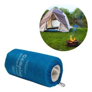 Imagem de Colchonete Mochila Camping Blue Solteiro 55x175x4cm Ortobom Acampament