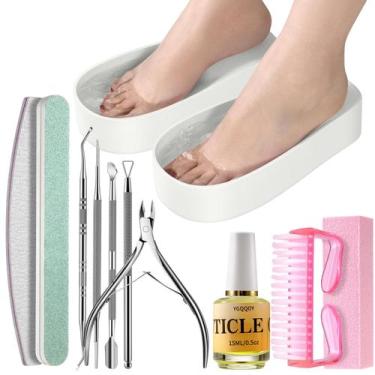 Imagem de Conjunto de pedicure YGQQOY Toe Nail Soaking Bowl com acessórios