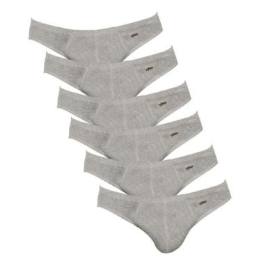 Imagem de Kit 6 Cuecas Zorba Slip Algodão 791 Mescla - G, Mescla, G