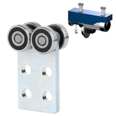 Imagem de Trolley Rollers Fuperoo Conjunto de carrinho de rolamento de 4 rodas
