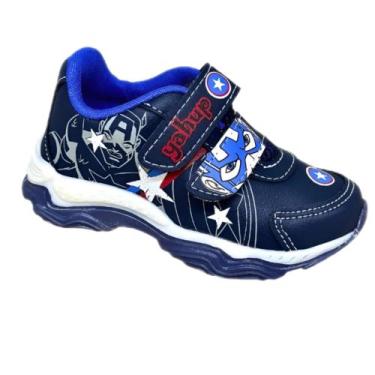 Imagem de Tênis Infantil Masculino Com Luz do 20 ao 27 - Yahup Personagens, Azul