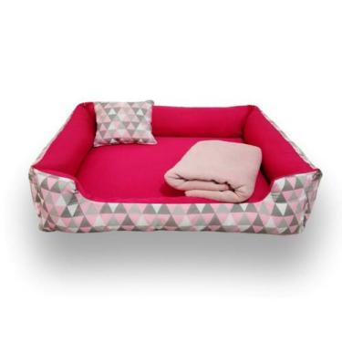 Imagem de cama para cachorro caminha 70x70cm cama pets até 15 kg caminha de cach