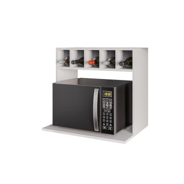 Imagem de Suporte para Microondas com Nicho Adega para Cozinha Emma 60cm M12 - D'Rossi
