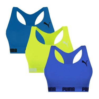 Imagem de Kit 3 Tops Puma Nadador Sem Costura Feminino