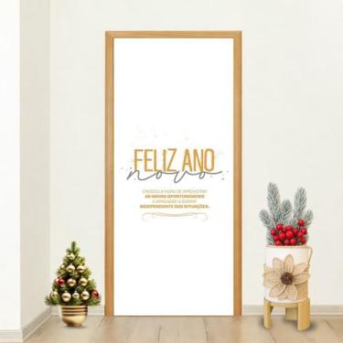 Imagem de Capa Porta Ano Novo 2026 Decoração Festiva De Recomeço E Esperança Par
