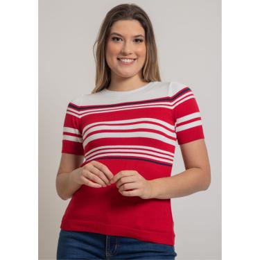 Imagem de Blusa m/c Pau a Pique Modal Vermelho