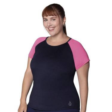 Imagem de Camiseta Selene Plus Size Feminina - Marinho X1-Feminino
