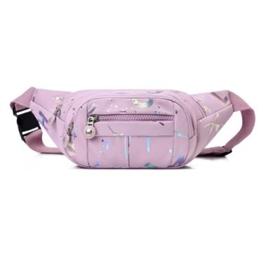 Imagem de Pochete feminina com alça ajustável para viagem casual, corrida, caminhada, ciclismo, Estilo U