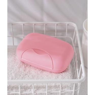 Imagem de Suporte de caixa de sabonete, saboneteira portátil de viagem para banheiro