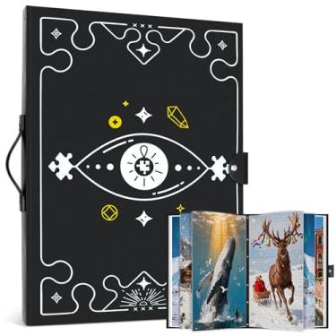 Imagem de MnnktClair Puzzle Storage Folder for 1000-Piece Jigsaws - 26 Pockets, Dustproof & Protective with HD Film, Portable Large-Capacity Organizer for Puzzle Enthusiasts