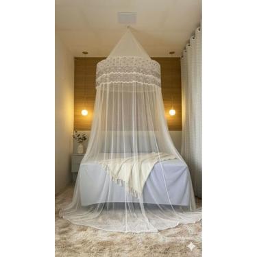 Imagem de Mosquiteiro Indiano de Teto Casal Gigante Box/Queen/King sem Abertura 