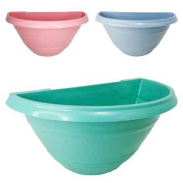 Imagem de Vaso de parede colors 1l 20x11x11cm de plastico - ERCA PLAST