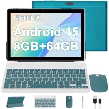 Imagem de CUPEISI YQ10S - Tablet Android 14 de 10,1 Polegadas, 8GB RAM + 64GB ROM (Expansível até 1TB), Tela HD 1280x800, Preto