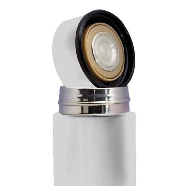 Imagem de Garrafa Térmica Inteligente De Inox 500ml Tampa C-sensor De Temperatura Led água Café Chá Branco