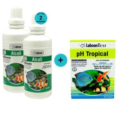 Imagem de Kit 2 Alcon Labcon Alcalizante Alcali 100ml + 1 Alcon Labcon PH Tropic