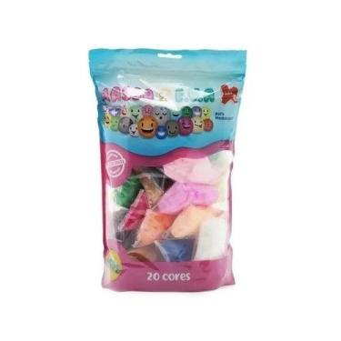 Imagem de Massa De Eva 20 Cores 250g Modelar Artesanato Brincar Make+