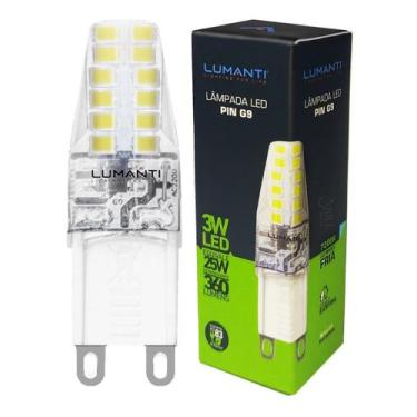 Imagem de Lâmpada Led Halopin 3W G9 220V Branco Frio 7200K - LUMANTI, 220V