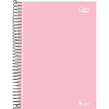 Imagem de Caderno Espiral 1/4 Capa Dura Rosa 96 Folhas