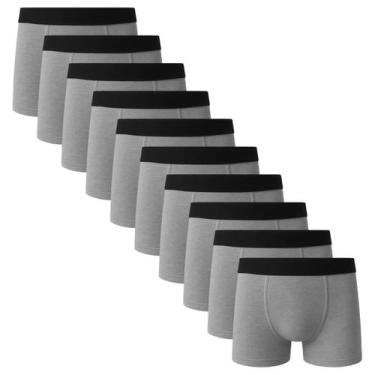 Imagem de Kit 10 Cuecas Boxer Basic Algodão Box Masculina Sortida - QLC SPORT, C