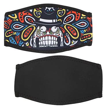 Imagem de 010 SBR Máscara de Mergulho Strap Dupla Face de Neoprene Protetor de Cabelo Snorkeling Mirror Belt, Faixa de Cabelo Flutuante, Tira de Cabelo, (Impressão de desenho animado -